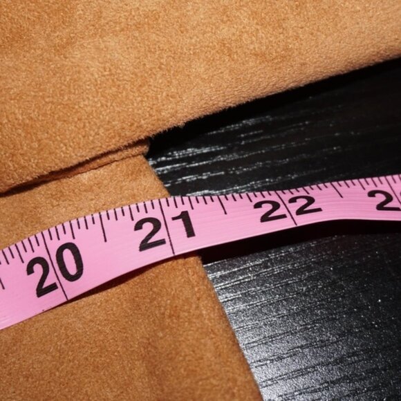 Vintage 70s Suede Leather Trench Coat 12 - Picture 4 of 6